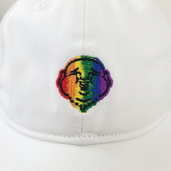 True Religion OS Rainbow Laughing Buddha Baseball Hat - Picture 2 of 5